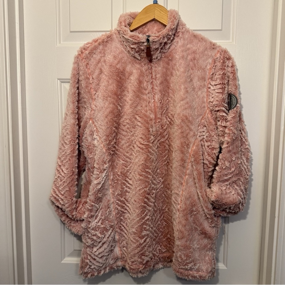 Simply Southern Pink Sherpa Fleece Pullover